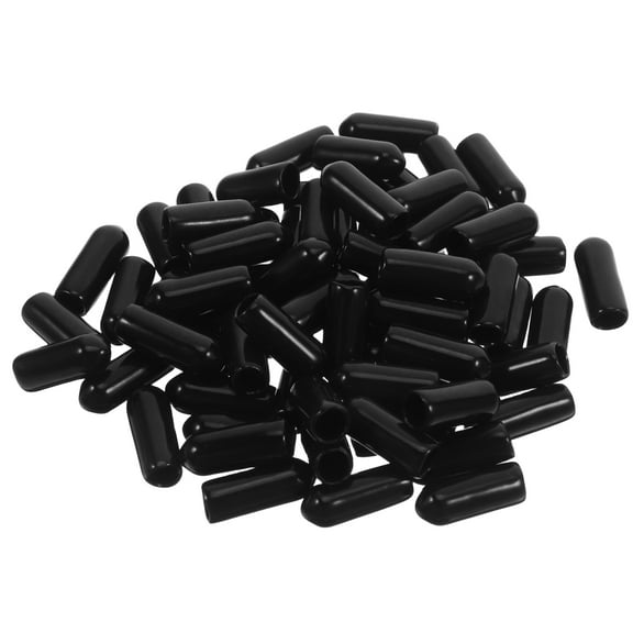100 Pcs Bolt Cap Screw Protection Cap 2.30X0.70X0.70CM Black