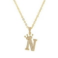 thumbnail image 1 of Qarigey Collar con letras para mujer, decoración colgante elegante, colgante con alfabeto brillante, accesorio de moda, regalo de cumpleaños, colgantes Ropa, zapatos y accesorios Miscelánea NORTE Qarigey AP013816-14, 1 of 6