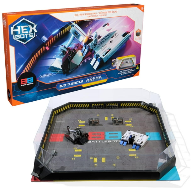 Toy HEX BOTS BattleBots Arena Bite Force y Blacksmith Kids 8+