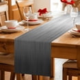 thumbnail image 5 of Grey Ombre Table Runner - 60 Inch Long Contemporary Gradient Abstract Art Cotton and Linen Blended Dress Scarves Farmhouse Table Runner for Kitchen Dining, Coffee Table, 13" x 60", 5 of 8