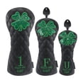 thumbnail image 4 of Siruishop 3 Pcs Housse de Golf Housse de Tête de Golf Protection de Queue de Golf Anti-Rayures Golf Noir, 4 of 8