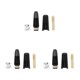 thumbnail image 5 of Soidarity Boquilla de clarinete de sonido brillante ABS - Accesorios para instrumentos profesionales Boquilla de clarinete alto Boquilla negra Type1 NO1, 5 of 6