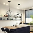 thumbnail image 2 of Deyidn Black Modern LED Pendant Ceiling Lamps, 2 of 5
