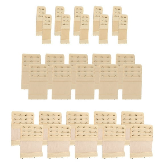Stretchy Bra Band Extender 30-Pack (10 of 2, 3 and 4-hook) Beige by More of Me to Love