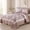 Light Pink, variant on Oversized King Grey Floral Patchwork Quilt Set 132x120 Alaska King Size 3-Piece Reversible Quilted Bedspread Coverlet with 2 Pillow Shams