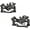 Front+Rear, variant on BUCKLOS MTB Bike Disc Brake kit, Mechanical Disc Brakes Aluminum Alloy Caliper for Mountain Bike with 160mm Stainless Steel Rotor/Floating Rotors