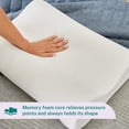 thumbnail image 5 of Sleep Innovations Contour Memory Foam Pillow, Standard Size, Cervical Support Pillow for Sleeping, 5-Year Warranty, 5 of 9