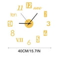 thumbnail image 2 of Wall Clock Sticker Set with Acrylic Mirror Face and Quartz Movement for Living Room Decor 40 cm Diameter, 2 of 4