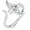 C02-Manta Ray, variant on Killer Ocean Whale Ring, 925 Sterling Silver Two Orca Adjustable Ring Jewelry Gift for Animal Lovers , Size 9