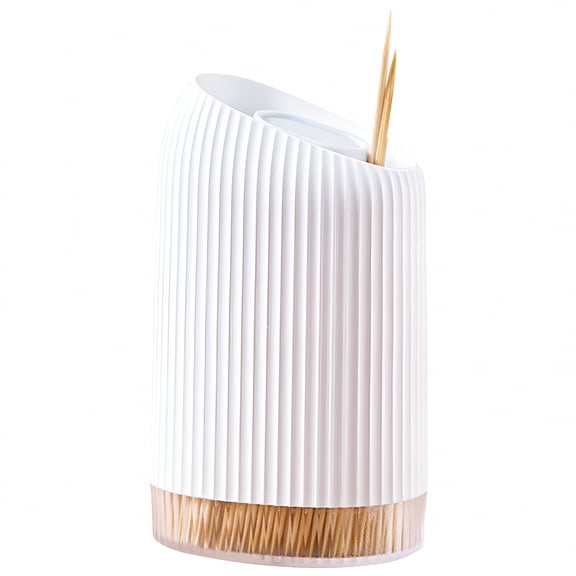 ACDANC Toothpicks Dispenser Holder with Automatic White