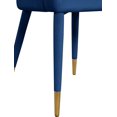 thumbnail image 3 of Meridian Furniture Destiny Navy Velvet Dining Chair, 3 of 5
