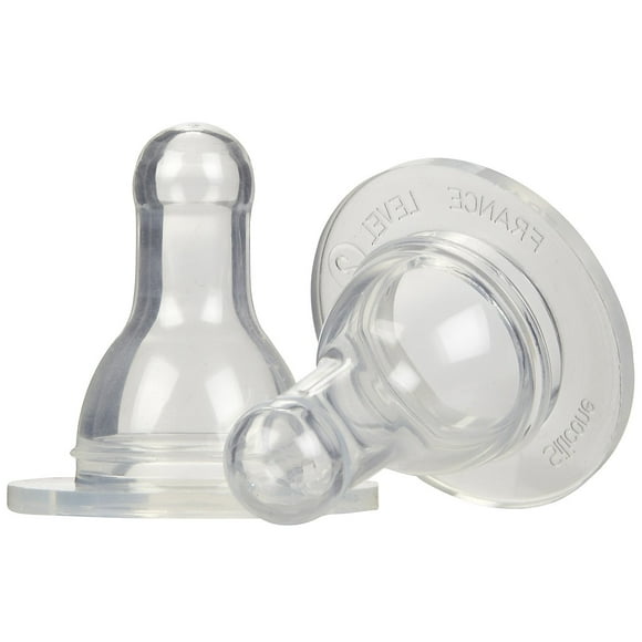 Lifefactory Silicone Baby Bottle Nipple - Stage 2 - 2 Pack