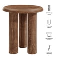 thumbnail image 2 of Mavina Mango Wood Side Table in Walnut, 2 of 7