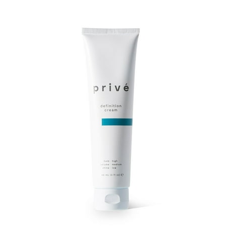 Privé Definition Cream - NEW 2019 FORMULA - defines and separates for sculpted looks (3 fl oz/88 mL) Ideal for frizzy, coarse, flyaway (Best Product For Flyaways)