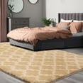 thumbnail image 2 of Homore Geometric Area Rugs for Bedroom Living Room Decor 8' x 10' Light Camel/White, 2 of 9