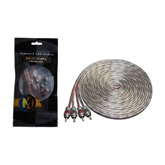 Memphis Audio ETP-3 3-Foot 2 -Channel Audio Interconnect Cables
