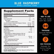 BEYOND RAW LIT V2 Clinical Strength Pre Workout Powder, Hits Harder, Bigger Pumps, Caffeine, L-Citrulline, Creatine, Blue Raspberry, 30 Servings