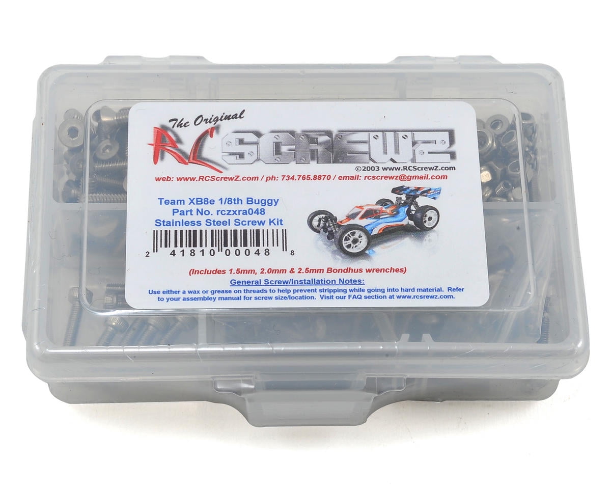 REDCAT RACING EARTHQUAKE 8E RC SCREWZ STAINLESS STEEL SCREW SET RCR018 
