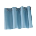 thumbnail image 1 of pitrice Solid Colored Short Valance Curtains Kitchen Window Treatment Blue S, 1 of 9