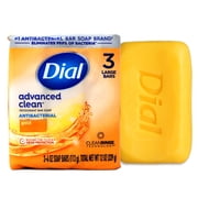 Dial Antibacterial Deodorant Bar Soap, Gold, 4 oz, 3 Bars