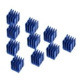 thumbnail image 1 of Disipador de calor con aletas de refrigeración para controlador de motor paso a paso de aluminio azul de 10 piezas para impresora 3D, 1 of 7