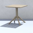 thumbnail image 2 of Compamia Paris Square Table 27 inch Taupe, 2 of 6