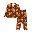 thumbnail image 1 of Xecao Ensemble de Pyjama à Carreaux Rouges pour Femmes avec Boutons devant et Poches Vêtements de Détente Doux pour la Maison-Petit, 1 of 7