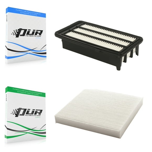 PUR 1x Air + 1x Cabin Filter (2 Total) Kit for Car Honda Civic CR-V KFL-100303