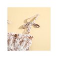 thumbnail image 5 of Bagilaanoe Newborn Baby Girl Romper Dress Sleeveless Floral Printed Tie-Up Pleated Bodysuit + Headband 3 6 12 18 Months Summe Set, 5 of 9