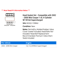 thumbnail image 2 of Head Gasket Set - Compatible with 2002 - 2008 Mini Cooper 1.6L 4-Cylinder W11B16A Supercharged 2003 2004 2005 2006 2007, 2 of 2