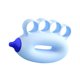 thumbnail image 4 of Pelota de ejercicios de agarre de mano para niños, resistencia múltiple. azul, 4 of 9