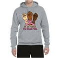 thumbnail image 2 of Wild Bobby In October We Wear Pink Protest Fists Breast Cancer Awareness Unisex Hoodie Sweatshirt, Heather Grey, Small, 2 of 6