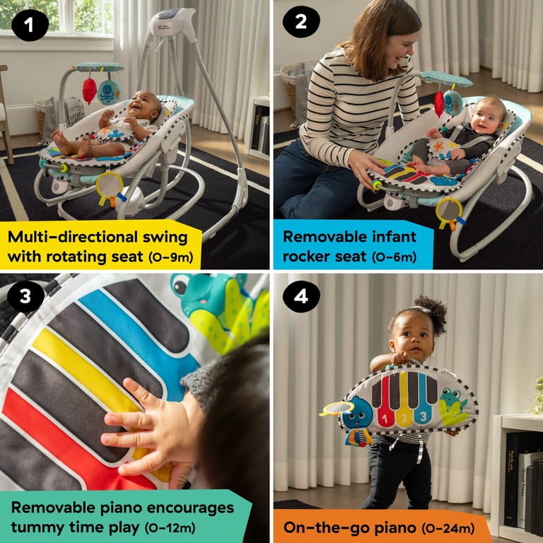 Baby Einstein Ocean Explorers Kick to It 4-in-1 Musical Swing