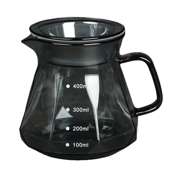 Cafetera de goteo resistente al calor con tapa y asa 450ml
