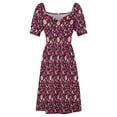 thumbnail image 4 of Lindo flamenco rosa vibracis de verano patrón de flamencos vestido de manga corta ropa vestidos de novia para fiestas vestido, 4 of 6