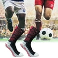 thumbnail image 3 of NIBOLOG 1 Pair Football Socks Sweat-absorbing Non-slip Thickened Stretchy Ventilating Comfort Running Socks Outdoor Supplies, 3 of 8