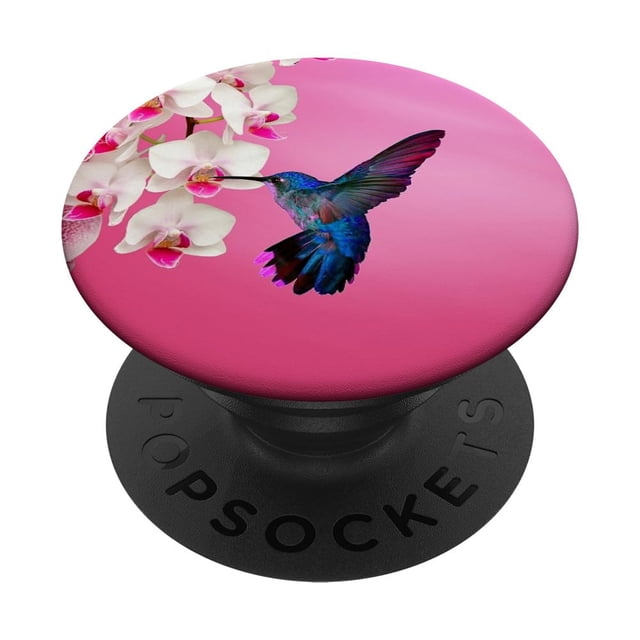 Soporte para teléfono móvil PopSockets PopGrip, intercambiable, blanco, floral