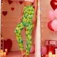 thumbnail image 2 of Erwazi Women's Valentines Day Print Tight Yoga Pants Sports Fitness Casual Fitting Leggings, 2 of 9