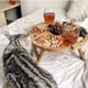 thumbnail image 1 of Mesa de picnic plegable de madera Mesa de picnic plegable de madera para exteriores con botellero, 1 of 4