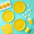 thumbnail image 7 of Serves 24 Yellow Party Supplies, Paper Plates, Cups, and Napkins for Birthday Decorations (72 Pieces), 7 of 7