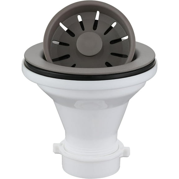 Karran QBSCN 3-1/2 in. Kitchen Sink Basket Strainer in Concrete