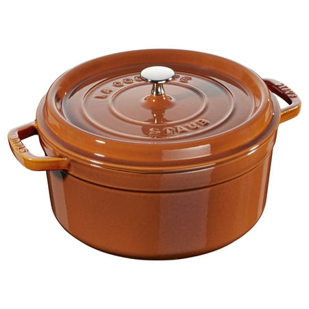 

Staub Cast Iron 5.5-qt Round Cocotte - Burnt Orange