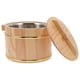 thumbnail image 2 of Juego de cubo de madera para arroz al vapor. Recipiente versátil para almacenar arroz con tapa., 2 of 7
