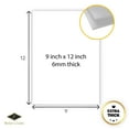 thumbnail image 5 of White EVA Foam Sheet, 9 inch x 12 inch, 6 mm- Extra Thick! Great for Crafts! (Pack Of 20), 5 of 5