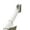 Brushed Nickel, variant on Wall-Mounted Adjustable Curved Shower Rod, White Finish
