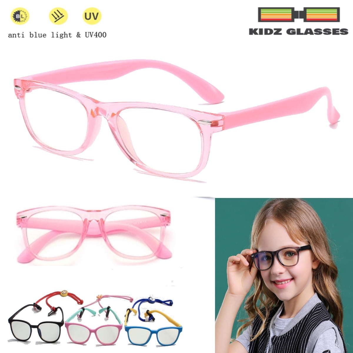 Outray Kids Computer Blue Light Blocking Glasses for Boys and Gilrs Age 3-12 Anti Eyestrain 
