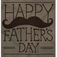 thumbnail image 2 of Happy Father's Day Dad Mustache Men's Graphic T Shirt Tees Brisco Brands 2X, 2 of 6