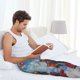 thumbnail image 5 of Fotbe Cartoon Train Hot Air Balloon Pantalones de Pijama para Hombre, Pantalones de Dormir, Pantalones de Casa con Cintura Ajustable y Bolsillos-Small, 5 of 6