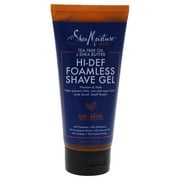 Tea Tree Oil & Shea Butter Hi-Def Foamless Shave Gel by Shea Moisture for Men - 6 oz Shave Gel