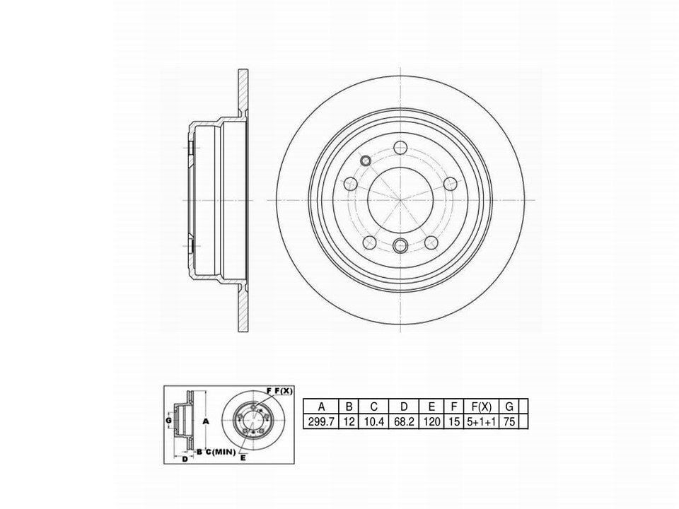 Winstop Brake Rotor, Rear WS228929, BMW 735i 1992-1985